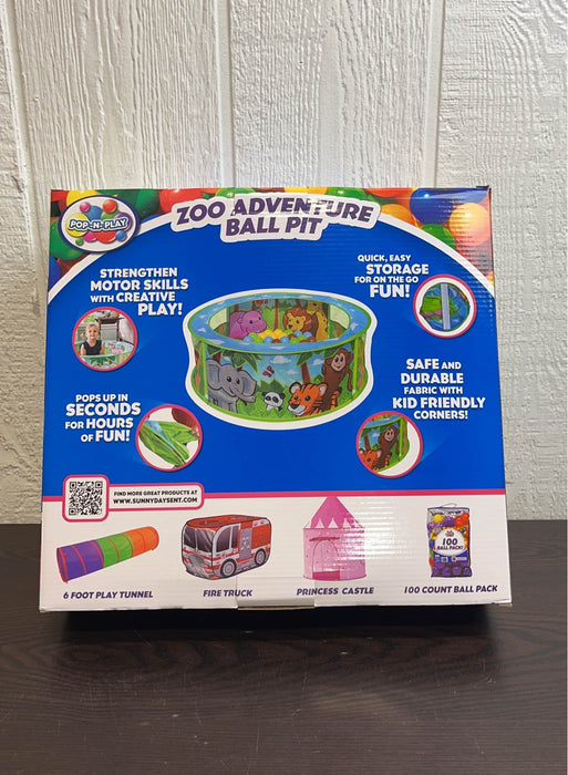 secondhand Sunny Days Pop-N-Play Zoo Adventure Ball Pit