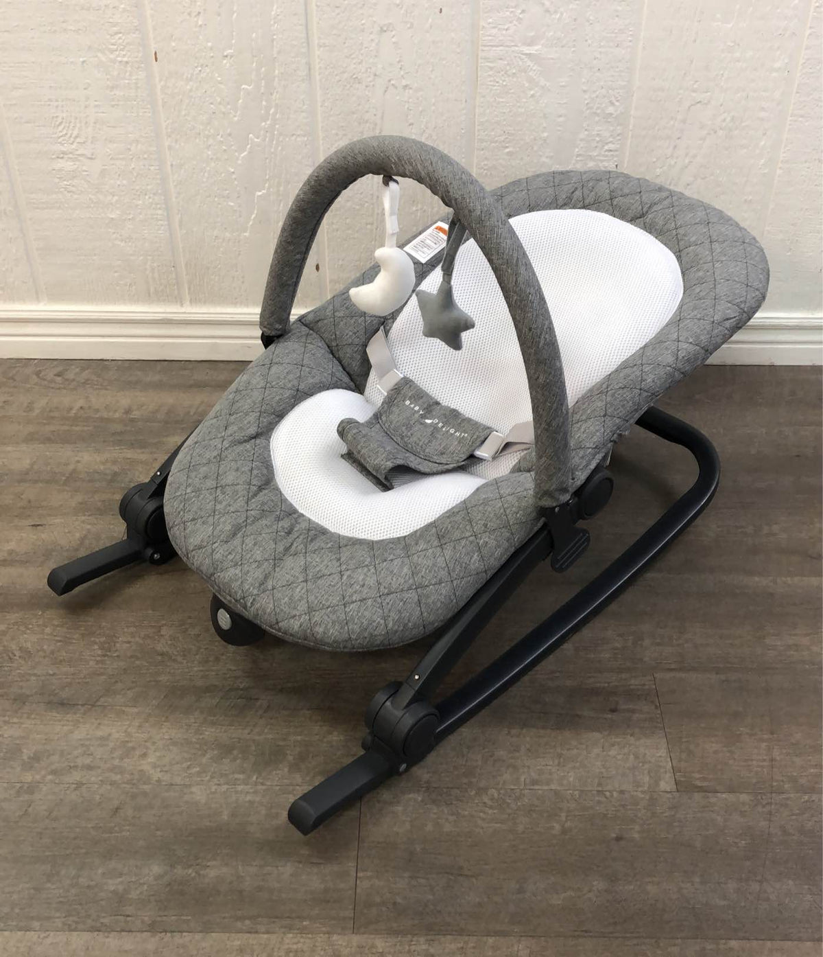 Baby Delight Go with Me Aura Deluxe Portable Rocker & Bouncer, Quilted ...