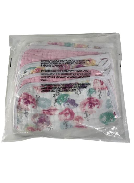 Shop Honest Baby 5-pack Organic Cotton Multi-layer Woven Burp Cloths, Rose Blossom at GoodBuy Gear