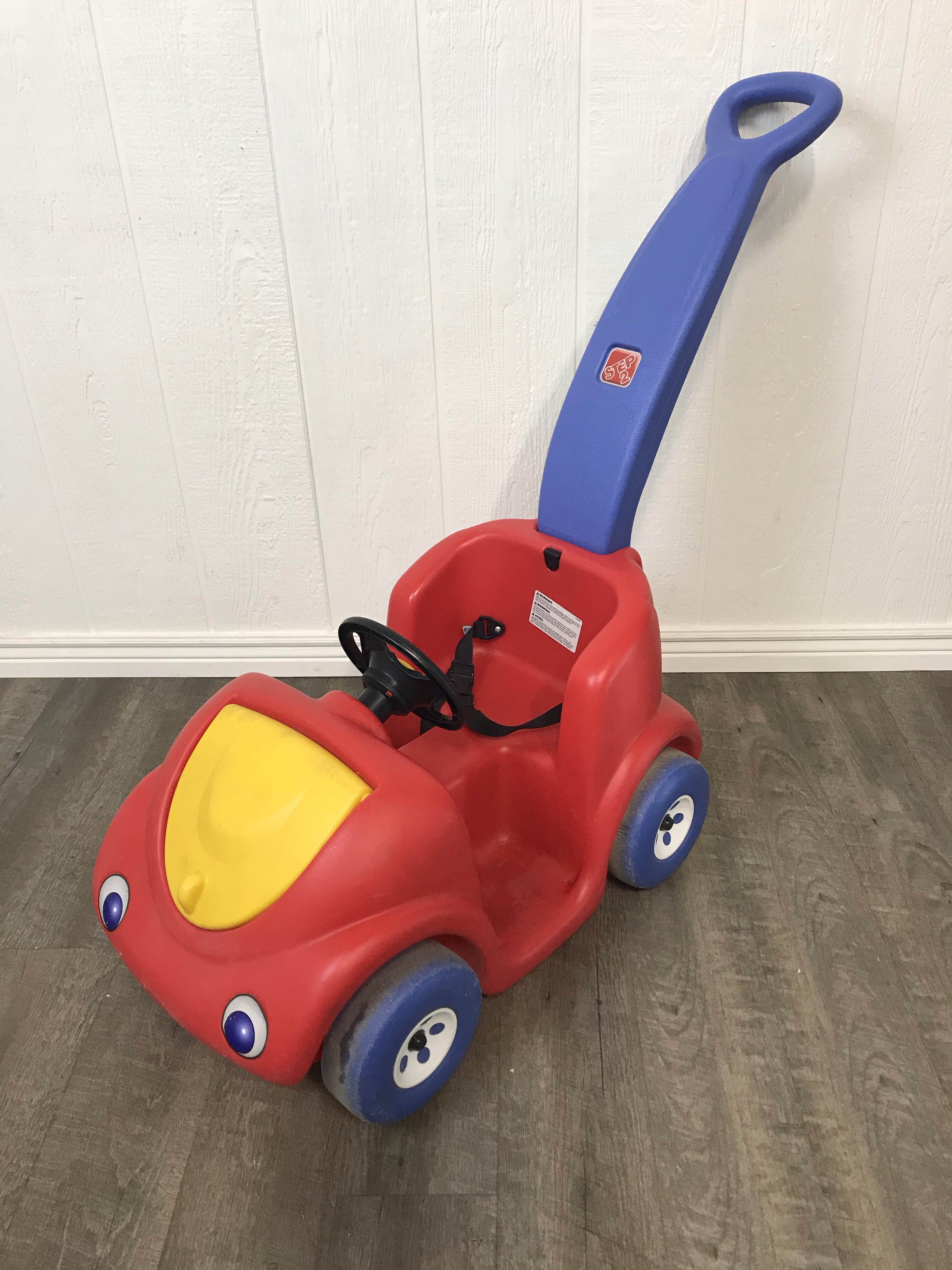 Red step sale 2 push car