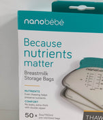 Shop Nanobébé Breastmilk Storage Bags 50-Pack at GoodBuy Gear