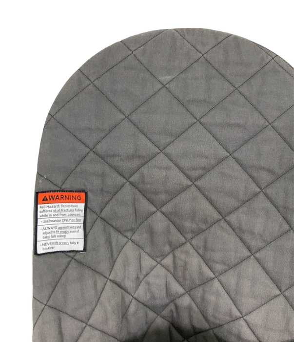 BabyBjorn Bouncer Bliss, Dark Gray Frame, Anthracite Cotton Classic Quilt