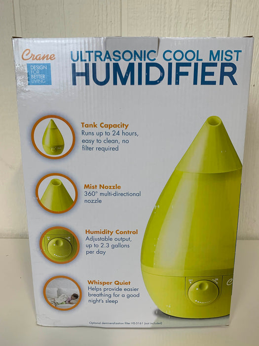 secondhand Crane Ultrasonic Cool Mist Humidifier, Green