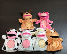 used BUNDLE Hand Puppets