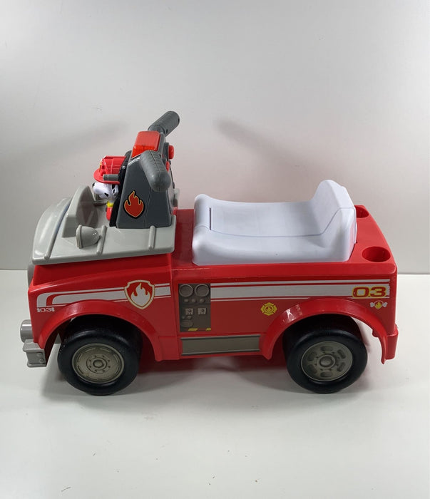 secondhand PAW Patrol Marshall Fire Truck Ride On Push Toy