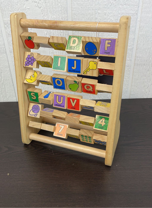 used Melissa & Doug ABC 123 Abacus