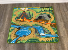 used Melissa & Doug Prehistoric Playground Dinosaur Activity Rug