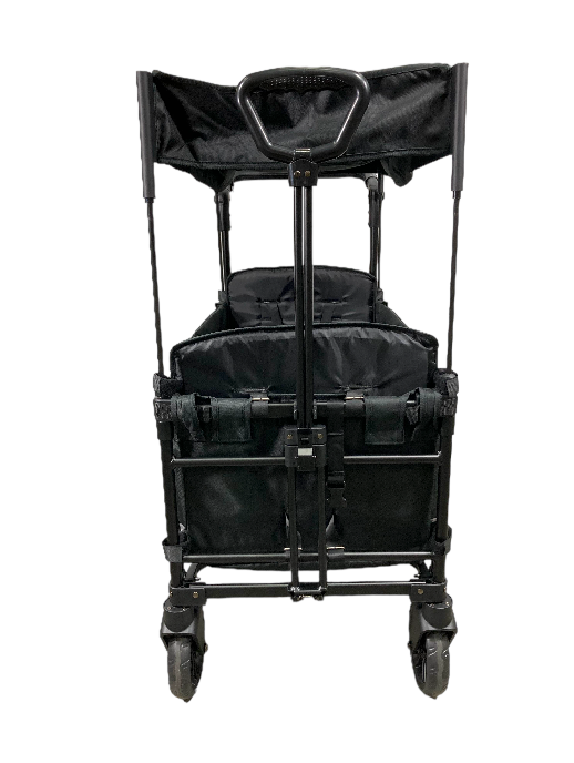 Wonderfold X2 Push + Pull Double Stroller Wagon, 2022, Black