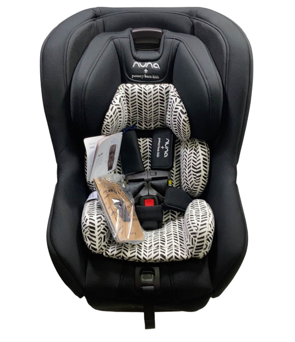 secondhand Nuna RAVA Convertible Car Seat, Broken Arrow Caviar, 2022