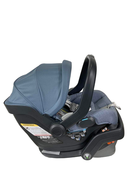 secondhand UPPAbaby MESA V2 Infant Car Seat, Gregory (Blue Melange Merino Wool), 2023