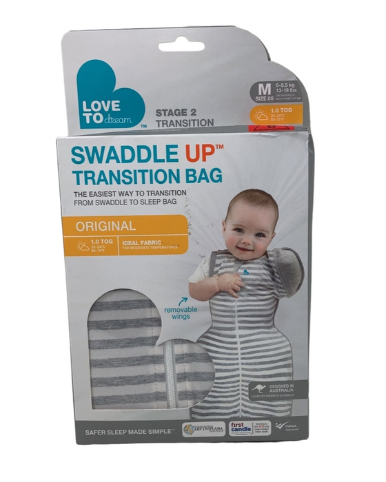Shop Love To Dream Swaddle Up Transition Original 1.0 Sleep Sack, Gray, Medium at GoodBuy Gear