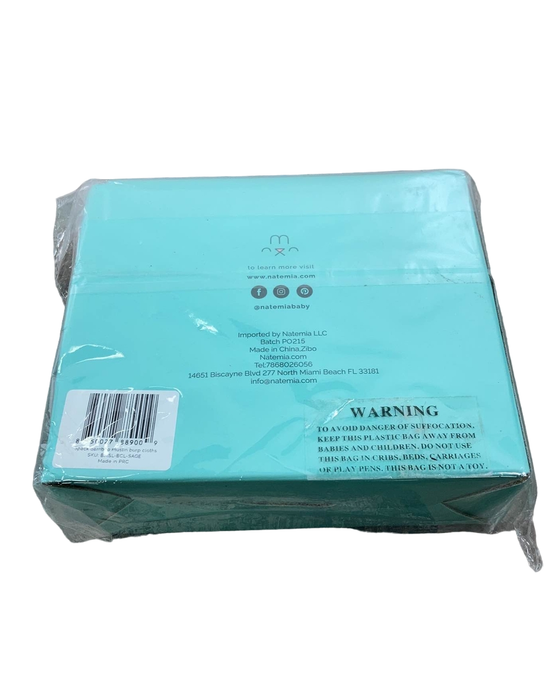 Shop Natemia Muslin Burp Cloths Set 3-Pack, Lily Pad at GoodBuy Gear