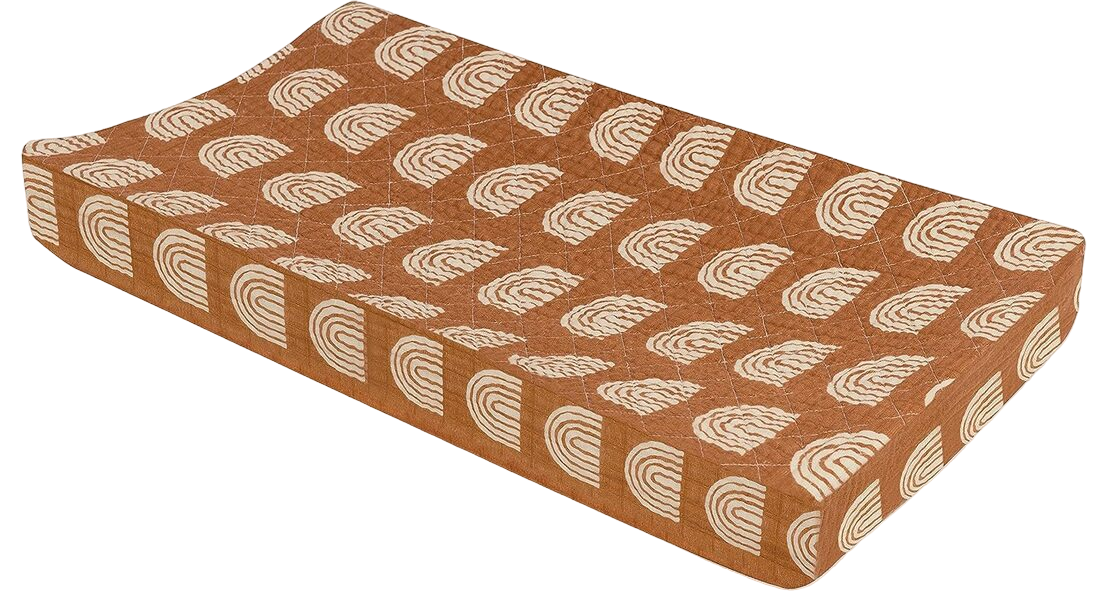 Shop Babyletto Changing Pad Cover, Terracotta Rainbow at GoodBuy Gear