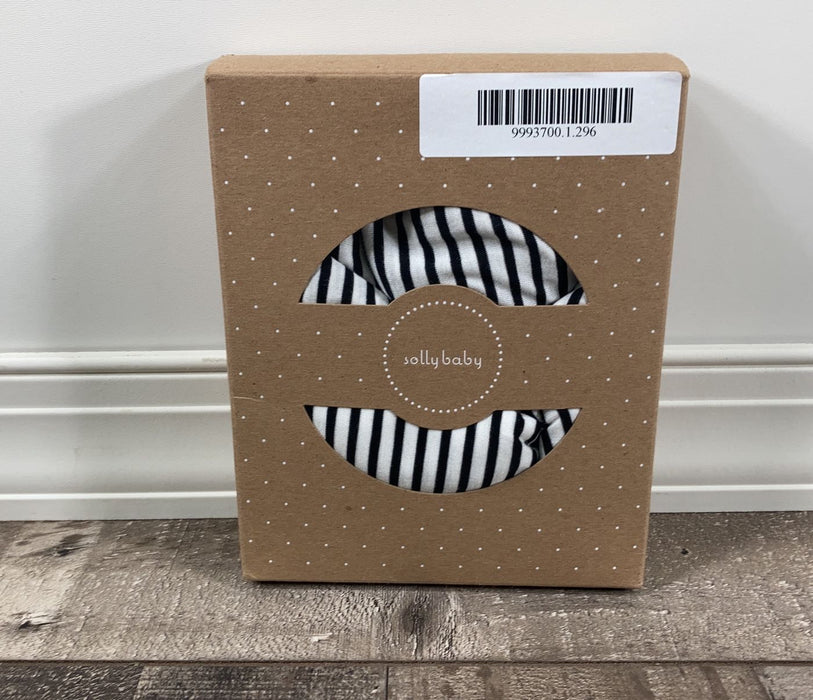 used Solly Baby Wrap, In Black and White Stripes