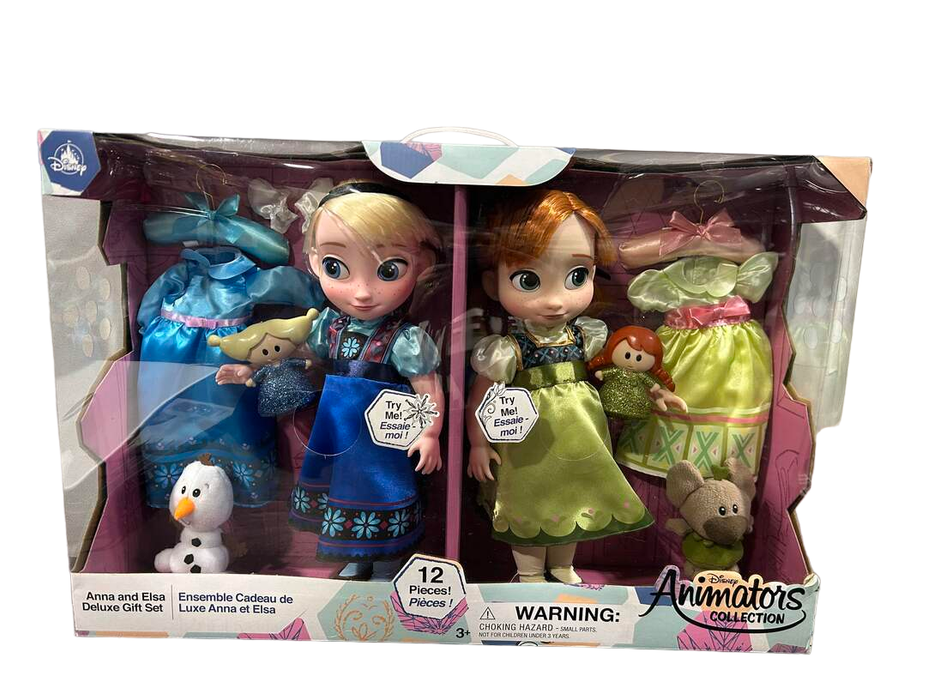 used Disney Animators Collection Anna And Else Deluxe Gift Set