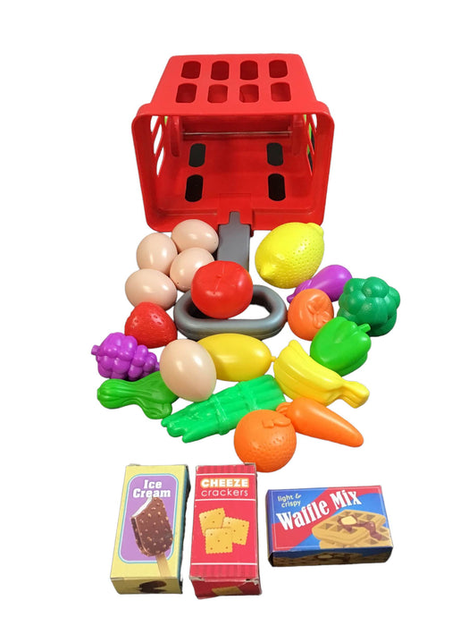 secondhand Playkidz Fill and Roll Grocery Basket