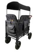 secondhand Wonderfold W2 Luxe Multifunctional Double Stroller Wagon, 2023, Charcoal Black