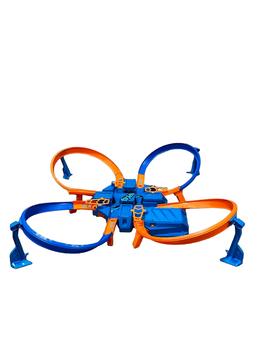 Pièce Détachée Piste Courbe Orange Pour Circuit Hot Wheels Criss Cross Crash - Occasion