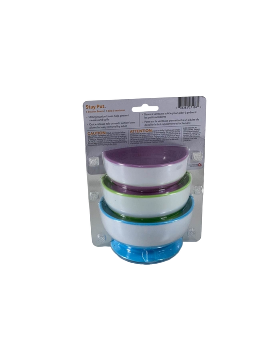 secondhand Munchkin Stay-Put Suction Bowls 3 Pack