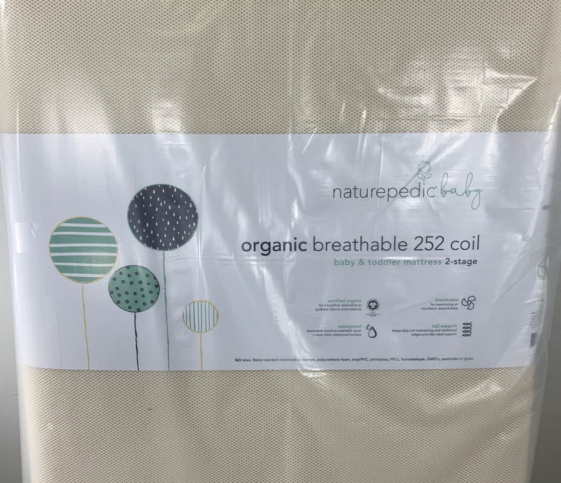 Shop Naturepedic Organic Breathable 252 Coil Baby & Toddler 2 Stage Mattress at GoodBuy Gear