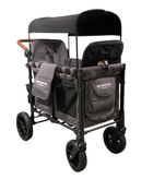 used Wonderfold W2 Luxe Multifunctional Double Stroller Wagon, 2022, Charcoal Gray