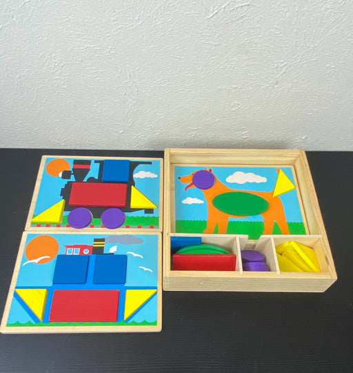 used Melissa & Doug Beginner Pattern Blocks