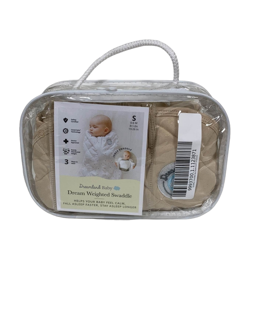 used Dreamland Weighted Swaddle, Beige, 0-6 months