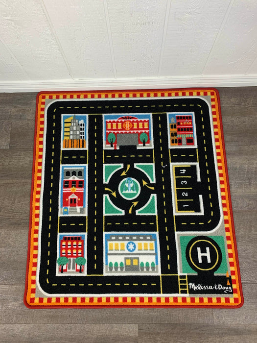 used Melissa & Doug Round The City Rescue Rug