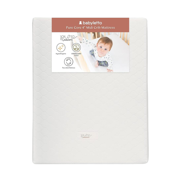 Shop Babyletto Pure Core 4” Midi Crib Mattress With Hybrid Waterproof Cover at GoodBuy Gear