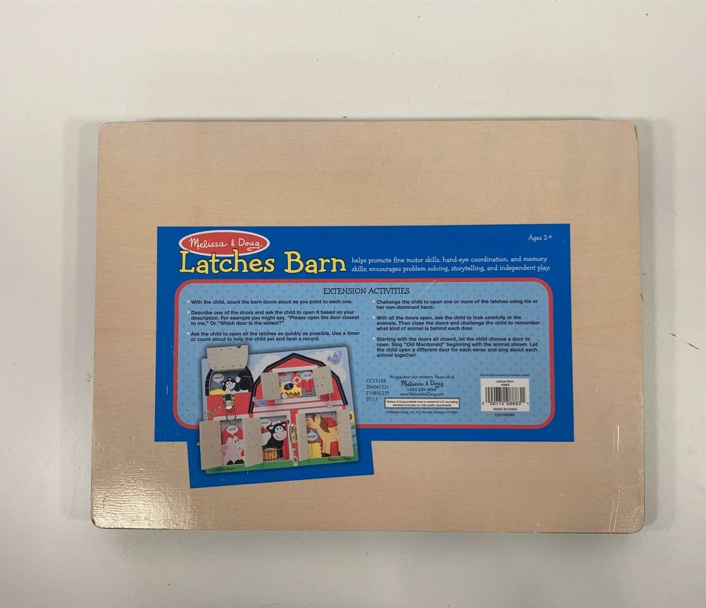 Melissa & Doug Wooden Latches Barn