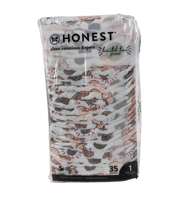 Honest Company Diapers, Size 1, 35 Count, Barnyard Babies