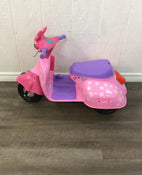 secondhand Kid Trax Minnie Mouse Happy Helpers Scooter with Sidecar Ride-On Toy