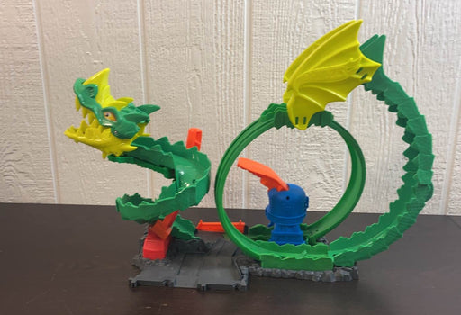 used Hot Wheels Dragon Drive Firefight Playset