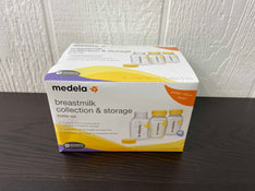 used Medela Breast Milk Collection and Storage Bottles with Solid Lids - 6pk/5oz