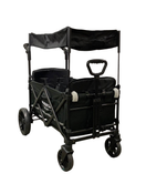 used Wonderfold X2 Push + Pull Double Stroller Wagon, 2022, Stealth Black