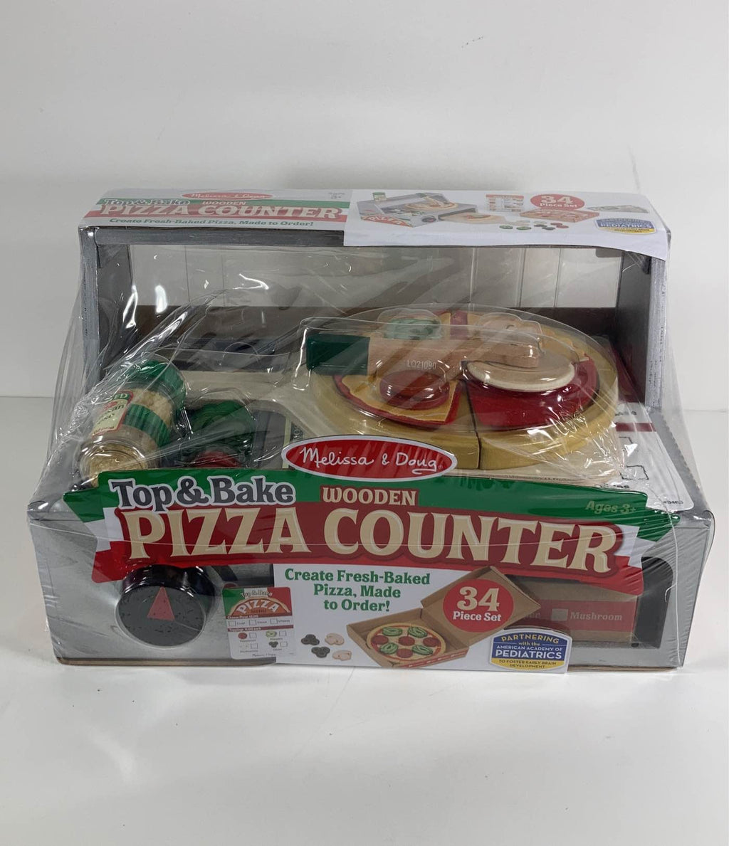 Melissa Doug Pizza Party Play Set, Pizza Counter