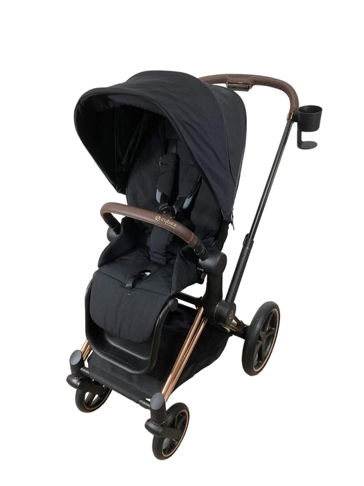 secondhand Cybex PRIAM Stroller, Deep Black, Rosegold, 2022