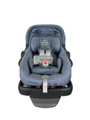 secondhand UPPAbaby MESA V2 Infant Car Seat, 2023, Gregory (Blue Melange Merino Wool)