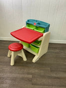 secondhand Step2 Flip & Doodle Easel Desk With Stool