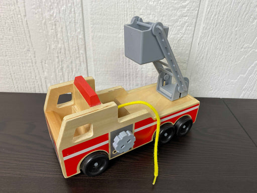 used Melissa & Doug Wooden Fire Truck