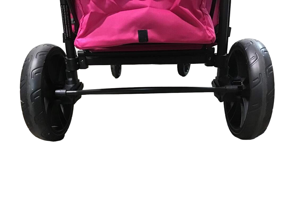 Wonderfold X2 Push + Pull Double Stroller Wagon, Pretty-n-Pink, 2019