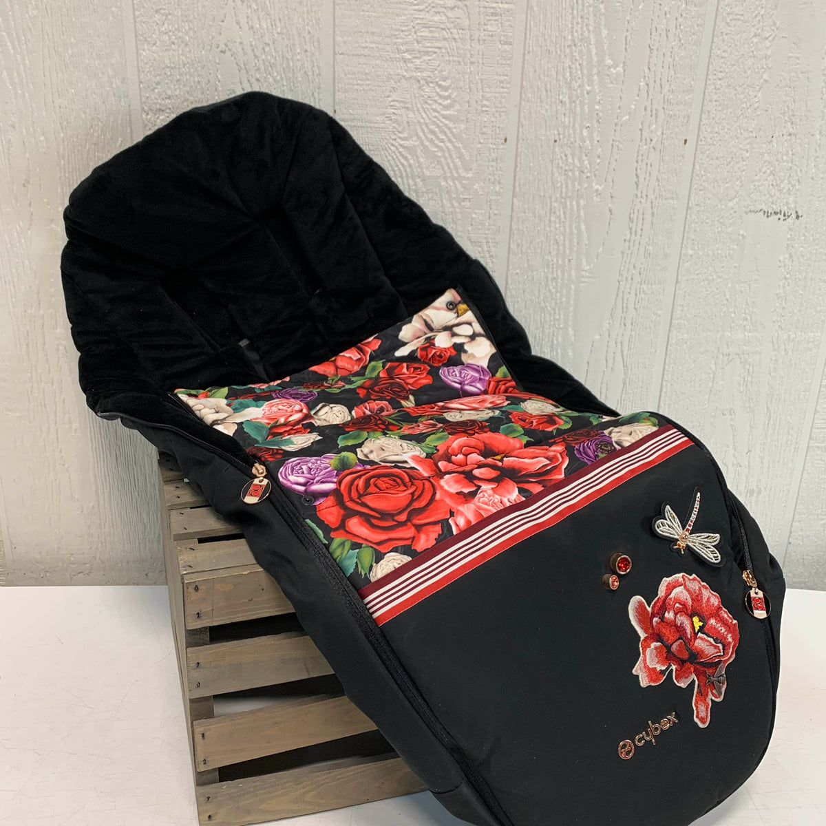 Cybex Platinum Footmuff, Spring Blossom Dark