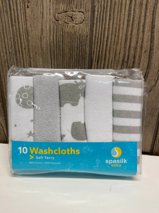 used Spasilk Terry Bath Washcloths 10 Pack