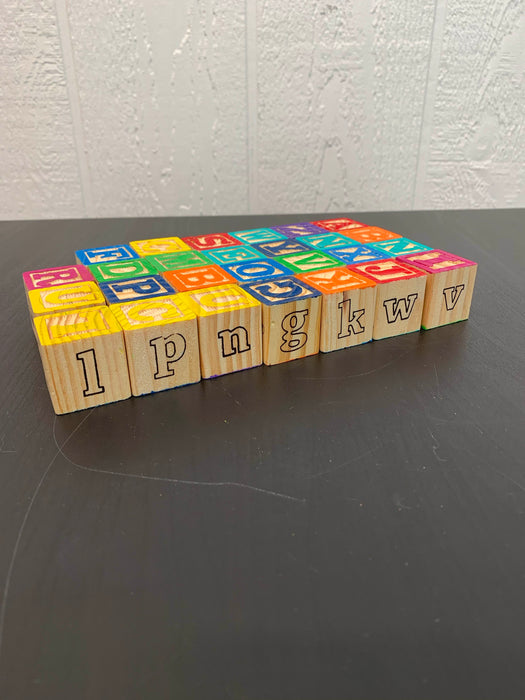 secondhand BUNDLE Wooden Alphabet Blocks