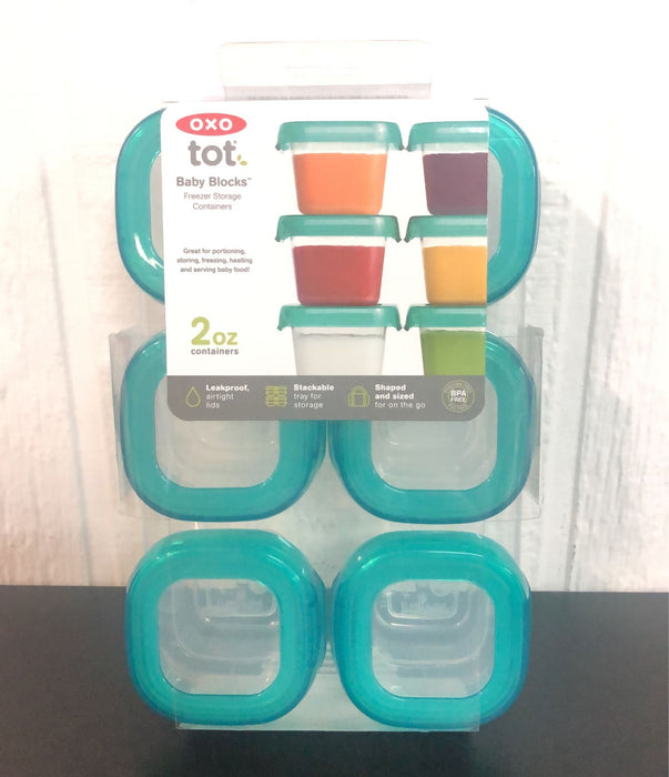 Shop OXO Tot Baby Blocks, Teal 2oz 6 Pack at GoodBuy Gear