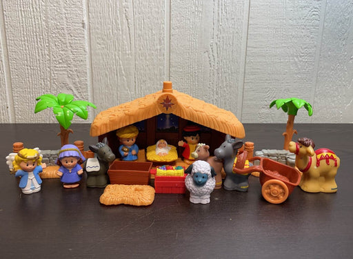 used Fisher Price Little People Deluxe Christmas Story Play Set