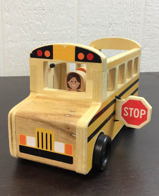 used Melissa & Doug Classic Toy School Bus Playset