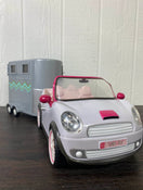 secondhand Battat Lori Dolls Go Everywhere! Convertible Car and Horse Trailer