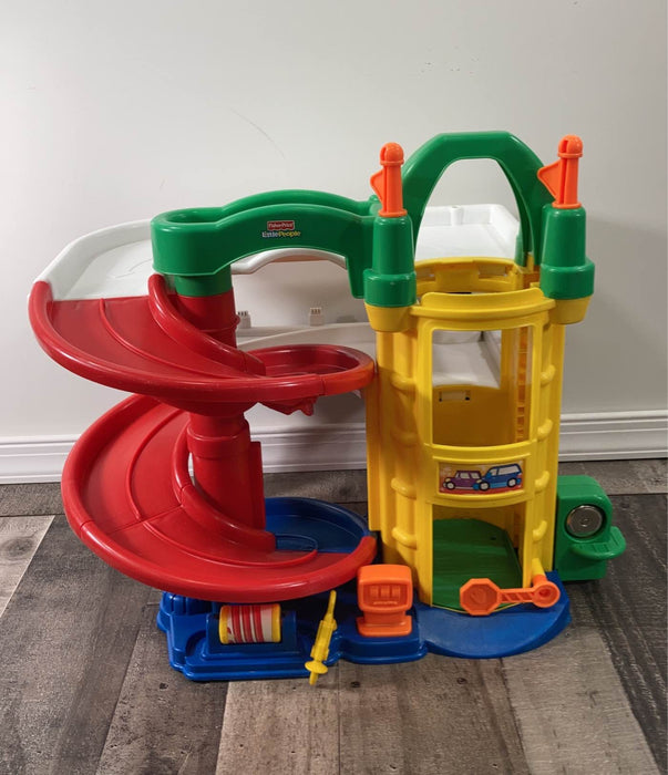 used Fisher Price Little People Racin' Ramps Garage