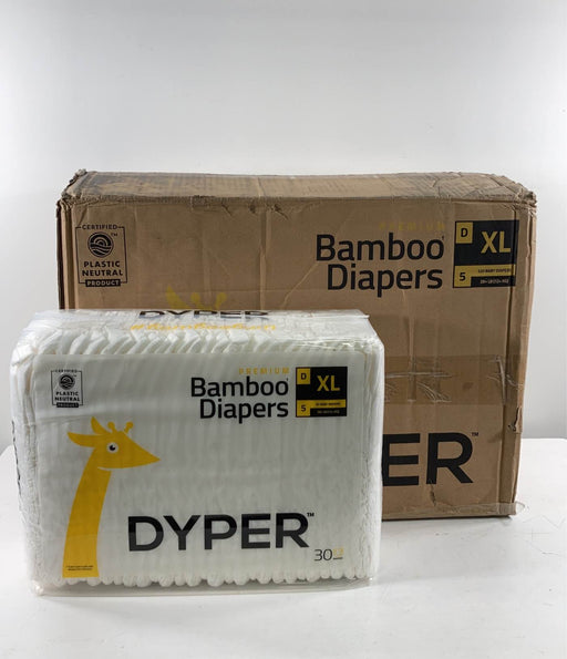 used DYPER Bamboo Diapers, XL, 150 Count